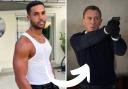 Lucien Laviscount (left) is tipped to replace Daniel Craig as James Bond (right)
