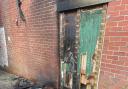 Damage after the arson attack on the Women's Centre in Accrington