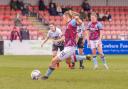 ON THE SPOT: Millie Ravening nets Burnley’s fourth goal with a penalty