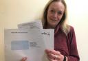 Jane Horsfield from Ribble Valley Council with the new poll card letters