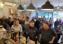 A busy afternoon in the venue