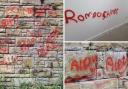 Police are appealing for information after men broke into a former mill in Brierfield and left graffiti on the walls