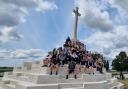 Year 10 students from Haslingden High School on a tour of the First World War Battlefields.