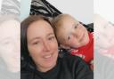 Layton Harrison and his mum Stacey Bailey