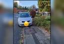 Car recovered after parking over parking over path in Leyland