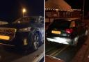 The driver of this Audi Q2 was arrested for drink and drug driving following a crash on the M61