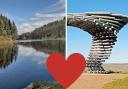 Turton and Entwistle Reservoir and The Singing Ringing Tree, Burnley are among Lancashire's 'most romantic spots'