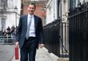 Chancellor of the Exchequer Jeremy Hunt leaves 11 Downing Street, London, with his ministerial box before delivering his Budget in the Houses of Parliament. Picture date: Wednesday March 6, 2024. PA Photo. See PA story POLITICS Budget. Photo credit