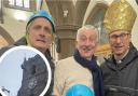 Graham Liver, Lindsay Hoyle and the The Rt Rev Philip North took on a daring abseiling challenge for charity