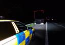 A lorry was stopped on the M6 southbound near Lancaster on Sunday night
