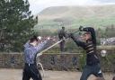 Clitheroe Castle held a free weekend of swordfighting events to mark St George's Day