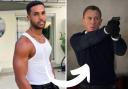 Lucien Laviscount (left) is tipped to replace Daniel Craig as James Bond (right) (Image: Instagram/@its_lucien/PA)