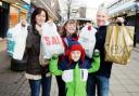 BAGS GALORE Belshaw family members Helen, Alysha, Joseph and Robert from Bacup
