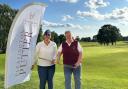 Zara Ali is presented the Pleasington Putter by Lady President Janette Smart