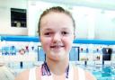 Winning Bobcats swimmer Katie Rilett-Young.