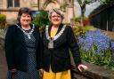 Ribble Valley’s new mayor is former teacher Jan Alcock, pictured right with her sister and mayoress Dr Alison Brown