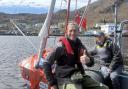Andrew Bedwell during the boat towing