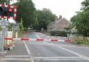 Flowers at site of crash in Hoghton