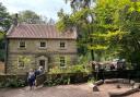 The tea garden has plenty of outdoor seating to soak up the sun.