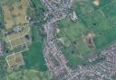 Aerial view of the proposed space in Poulton-le-Fylde