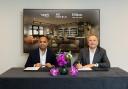 Girish Grover (founder and CEO, AG Hotels Group) and Simon Vincent (president, Europe, Middle East & Africa, Hilton)