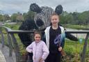 Jake, right with younger sister Daisy