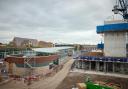 ST Helens bus station during the construction of the new interchange