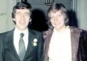 Jack Straw with second wife Alice on their wedding day in 1978