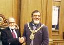 Abdul Piracha with Blackburn Mayor Salim Mulla
