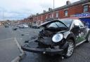 Man arrested after dramatic rush hour smash in Audley