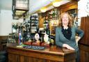 SPRUCE-UP: Landlady Andrea Flynn behind the bar at the Buck Inn, Grindleton, which has been refurbished