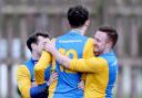 CELEBRATIONS: Barnoldswick were winners in midweek and can ensure survival if they avoid defeat tomorrow