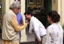 Amitabh slips-up at the ‘banana scene’ opposite Irrfan Khan