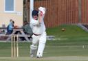 LANCASHIRE LEAGUE ACTION: Graham Knowles bats for Haslingden during their defeat to Enfield on Sunday