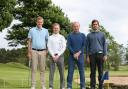 The semi finalsist line up from L to RBEN SCOTT, ANTHONY HARWOOD, MARK ASHWORTH, CURTIS CLARKINduring the Harold Ryden Semi Finals Golf.. At nelson Golf club Nelson on Tue 21st june 2016