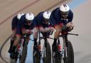 OLYMPIC CHAMPIONS: The men's team pursuit squad defended their title in Rio and broke their own world record