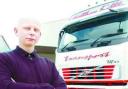 WELCOME: Matthew Kibble, of Colne was paying £1,000 a week to fuel one of his lorries