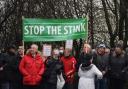 Clayton Hall Landfill protest. Photo taken by Dave Clough