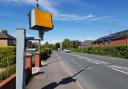 The speed camera in Preston New Road, Mellor Brook facing away from the road