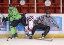 Match action from Blackburn Hawks' opening game of the season against Hull Pirates