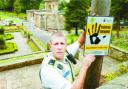 CRIME SCENE: PC Paul Schofield puts up a warning sign at Corporation Park