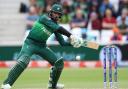 Pakistan's Mohammad Amir bats during the ICC Cricket World Cup group stage match at Trent Bridge, Nottingham. PRESS ASSOCIATION Photo. Picture date: Friday May 31, 2019. See PA story CRICKET West Indies. Photo credit should read: Tim Goode/PA Wire. RE