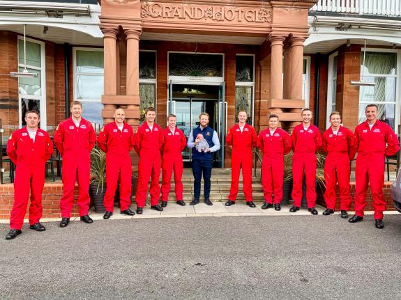Lancashire Telegraph: The Red Arrows (Photo: Grand Hotel) Lancashire Telegraph: The Red Arrows (Photo: Grand Hotel)