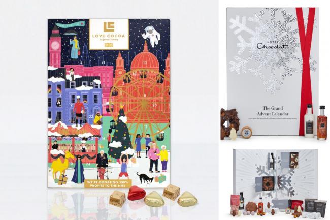 Celebrate the countdown to Christmas with these treat-filled advent calendars which are sure to get you in the festive spirit! (James Cadbury/Love Cocoa/Hotel Chocolat)