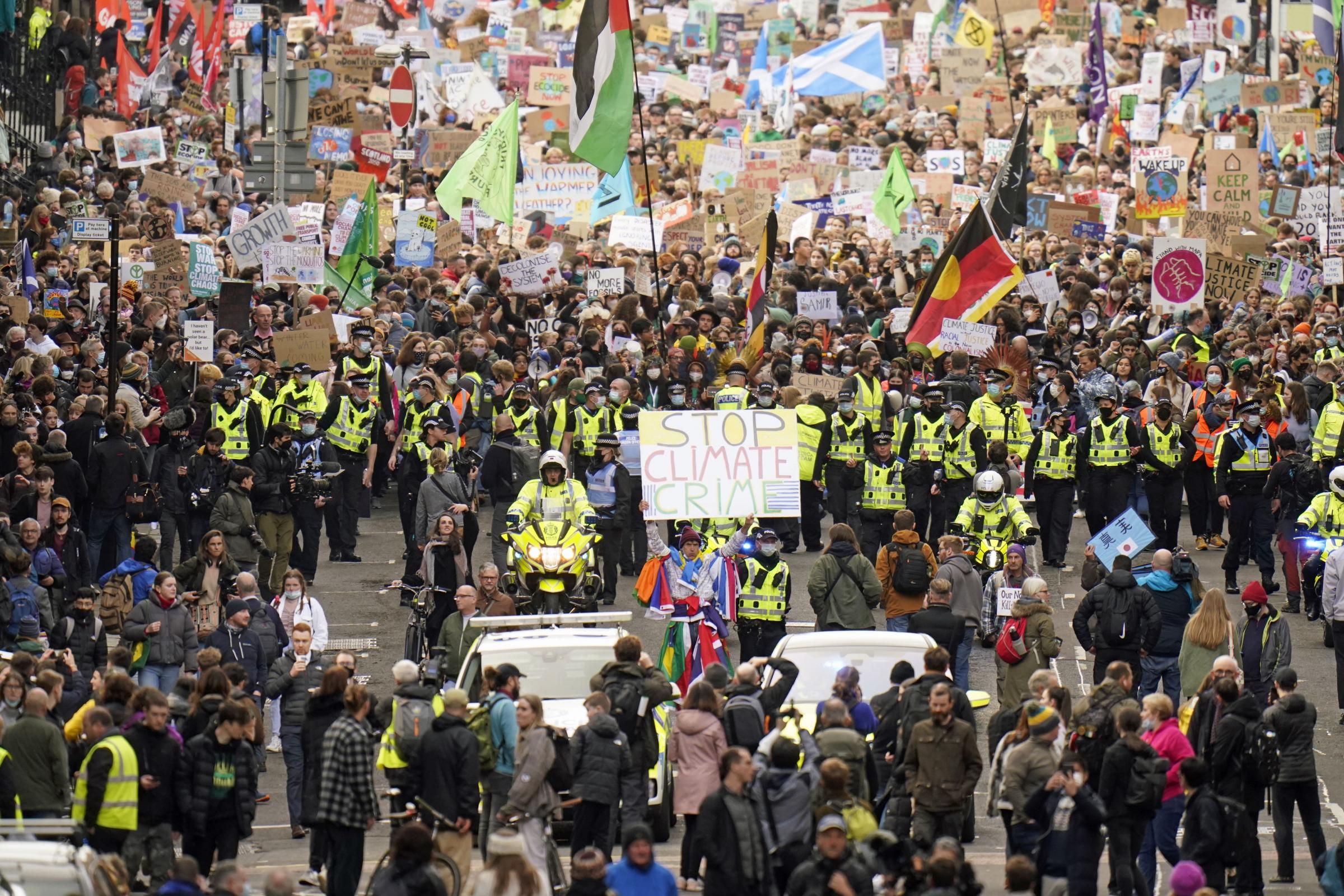 Young activists march through Glasgow to demand climate justice - Vimarsana News