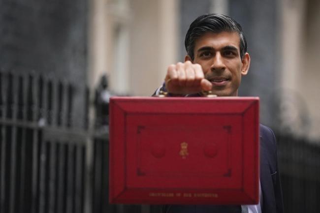 Chancellor of the Exchequer Rishi Sunak before delivering his Budget to the House of Commons