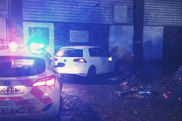 The VW Golf was abandoned in Rawtenstall