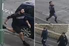 The men who are being sought by police after a 14-year-old boy was stabbed with a machete in Accrington