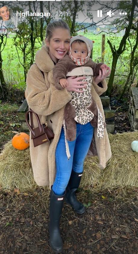 Lancashire Telegraph: Helen Flanagan with baby, Charlie at Mrs Downson's Farm(Instagram/hjflanagan)