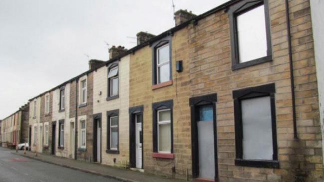A row of homes in Burnley